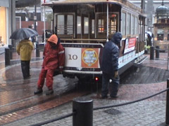 Tram turning